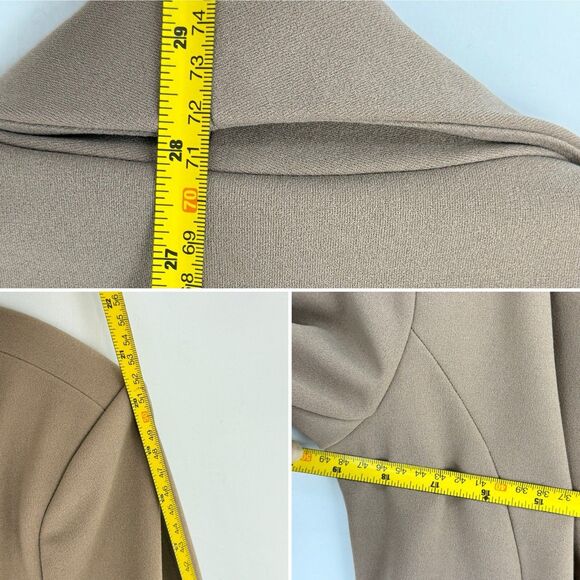 New Fashion Nova Blazer Women Size L Brown Open Front Collared 3/4 Sleeve - Picture 11 of 16